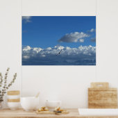 Ein Flug unter den Wolken Poster (Küche)