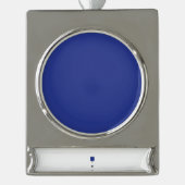 ein Flugzeug, das mit einem blauen Hintergrund in  Banner-Ornament Silber (Vorderseite)