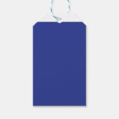 ein Flugzeug, das mit einem blauen Hintergrund in Geschenkanhänger (Vorderseite)