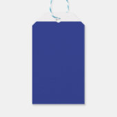 ein Flugzeug, das mit einem blauen Hintergrund in Geschenkanhänger (Rückseite)