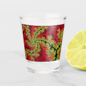 Ein Fluss fließt durch das Shotglas Schnapsglas (Vorderseite)