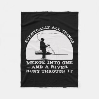 Ein Fluss fließt durch den Fang Fleecedecke