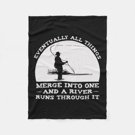 Ein Fluss fließt durch den Fang Fleecedecke (Vorderseite)