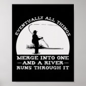 Ein Fluss fließt durch den Fang Poster (Vorne)