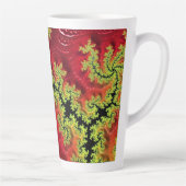 Ein Fluss fließt durch die Latte-Tasse Milchtasse (Rechts)