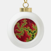 Ein Fluss fließt durch die Schneeflocke-Dekoration Keramik Kugel-Ornament (Vorderseite)