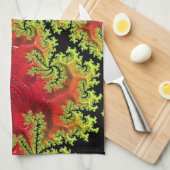 Ein Fluss fließt durch ein Teetuch Geschirrtuch (Viertel Falte)