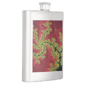 Ein Fluss fließt durch eine klassische Flasche Flachmann (Rechts)