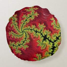 Ein Fluss fließt durch sein rundes Kissen