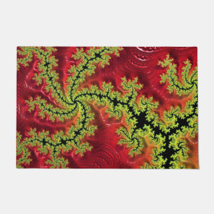 Ein Fluss fließt durch seine Türmatte