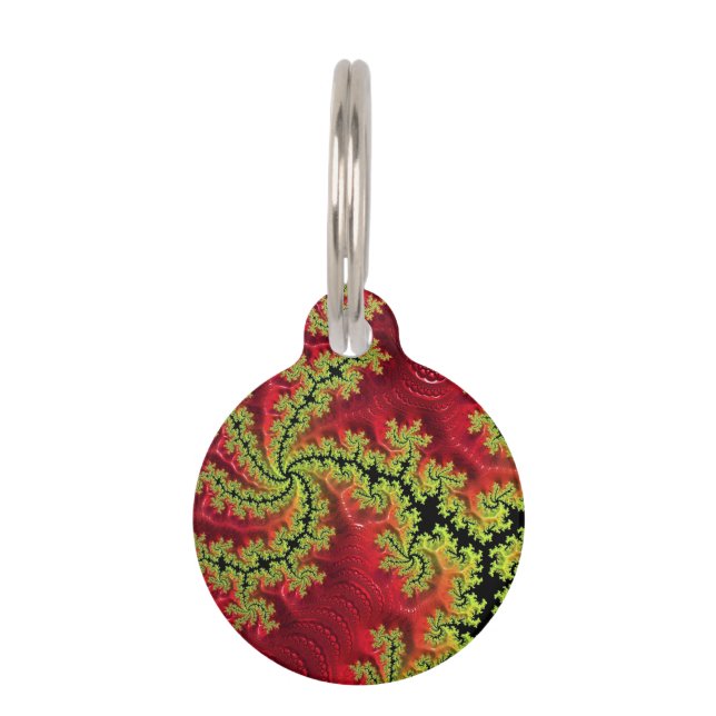 Ein Fluss fließt durch seinen Päppchen Haustiermarke (Vorderseite)