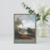 Ein Fluss Glimpse Doughty Art Landschaftsbild Male Postkarte (Stehend Vorderseite)