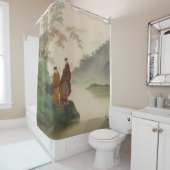 Ein Fluss in der alten China Duschvorhang (Beispiel)