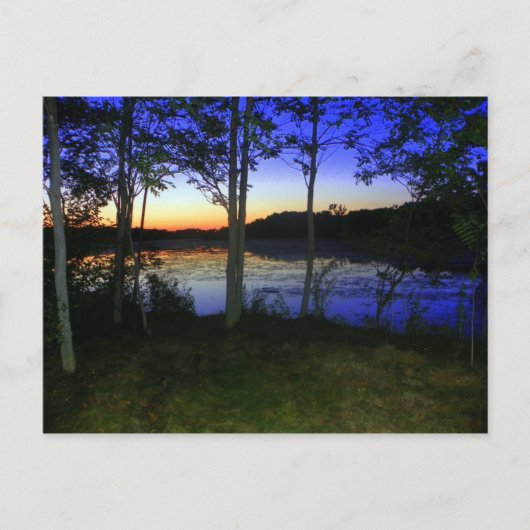 Ein Fluss in der Dusk Postkarte (Vorderseite)