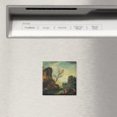 Ein Fluss mit Fischern von Joseph Vernet Magnet (In Situ (Geschirrspüler))