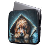 Ein flüssiger, nasser Welpe, der Wärme und Komfort Laptopschutzhülle (Vorderseite Links)