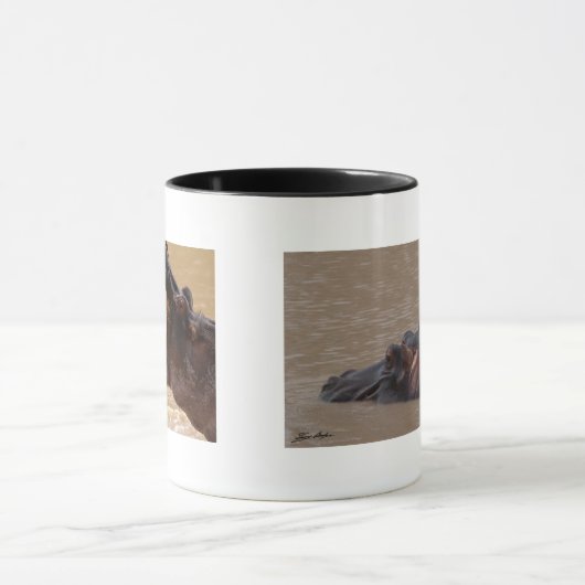 Ein Flusspferd-Morgen Tasse (Zentrum)