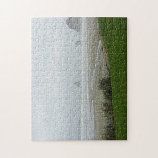 Ein fogger Morgen am Strand Puzzle (Vertikal)