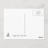 Ein Foggy Day an der Bucht Postkarte (Rückseite)