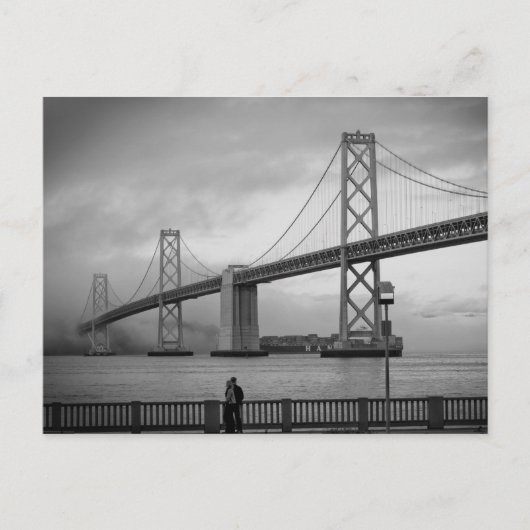 Ein Foggy Day an der Bucht Postkarte (Vorderseite)