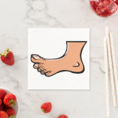 Ein Foot Paper Napkins Serviette (Beispiel)