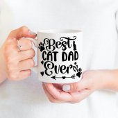 Ein Foto Bester Cat Vater je Pet Paw Prints Kaffeetasse