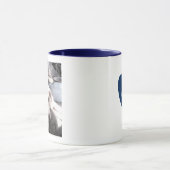 Ein Foto Bester Vater je Niedlicher Welpen Hund bl Tasse (Zentrum)