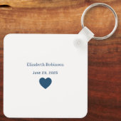 Ein Foto Bester Vater überhaupt mit Namen und Datu Schlüsselanhänger (Rückseite)