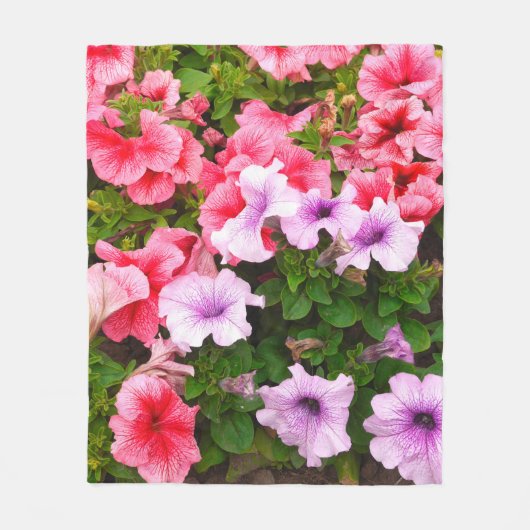 Ein Foto der Natur ist eine wunderschöne Petunia-B Fleecedecke (Vorderseite)