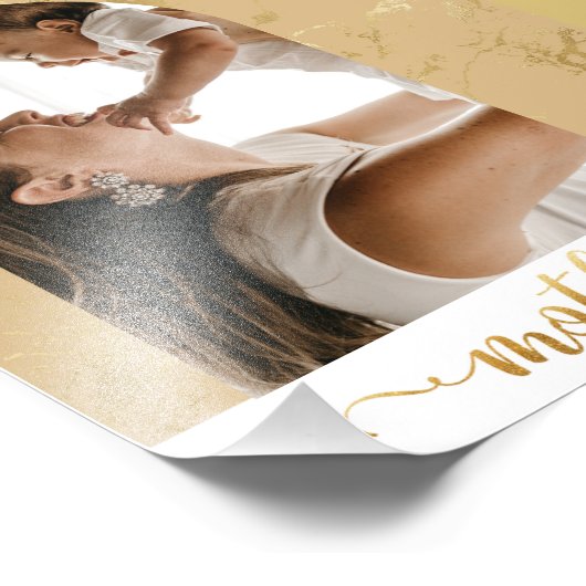 Ein Foto einfache Boho Frame Junge Mutter Schwange (Ecke)