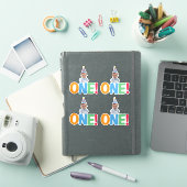 Ein Foto Geburtstag Cupcake Toppers Aufkleber (iPad Hülle)