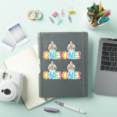 Ein Foto Geburtstag Cupcake Toppers Aufkleber (iPad Hülle)