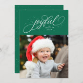 Ein Foto grüne Sterne Weihnachten (Vorne/Hinten)