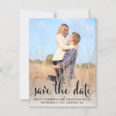 Ein Foto Hochzeit speichert die Datumsmagnete in S Magneteinladung (Vorderseite)