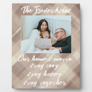 Ein Foto individuelle Name für eine Familie, karie Fotoplatte