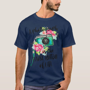 Ein Foto ist die Pause-Taste des Lebens Vintage T-Shirt