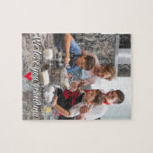 Ein Foto Liebe Sie Text Rotes Herz Oma Mama Puzzle (Horizontal)