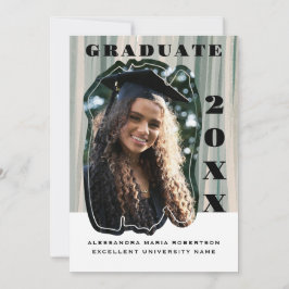 Ein Foto mit beigefarbenen Streifen Abschluss Ankündigung