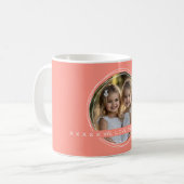 Ein Foto mit benutzerdefinierter Text-/Nachrichten Kaffeetasse (Vorderseite Links)