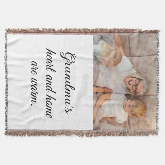 Ein Foto Modernes, elegantes Minimalistisches Schw Decke (Vorderseite)