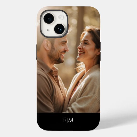 EIN FOTO MONOGRAMM PERSONALISIERT Case-Mate iPhone HÜLLE (Rückseite)