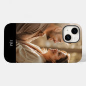 EIN FOTO MONOGRAMM PERSONALISIERT Case-Mate iPhone HÜLLE (Rückseite (Horizontal))