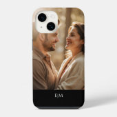 EIN FOTO MONOGRAMM PERSONALISIERT iPhone HÜLLE (Rückseite)