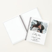 Ein Foto Overlay Frame Liebe Couple Wedding Plans Notizblock (Innenseite)