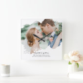 Ein Foto Overlay Simple Frame neu benötigt Quadratische Wanduhr (Zuhause)