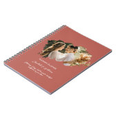 Ein Foto Overlay Simple Frame Wedding Planner Notizblock (Linke Seite)