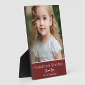Ein Foto Personalisierte Oma & Opa Fotoplatte (Seite)