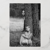 Ein Foto überlagerte glückliche Feiertage Gold (Rückseite)