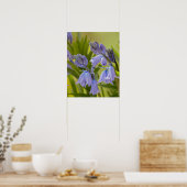 Ein Foto von English Bluebells Poster/Print Poster (Küche)