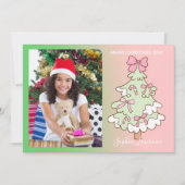 Ein Foto Weihnachten in Rosa und Grün (Vorderseite)